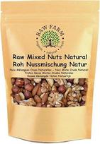 "Raw Farm" žalių riešutų mišinys natūralus 1 kg - 4 rūšys: Lazdynų riešutai, migdolai, anakardžiai ir graikinių riešutų branduoliai - neskrudinti ir nesūdyti - veganiški, be priedų, 100% natūralūs