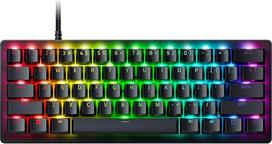 "Razer Huntsman V3 Pro Mini" - 60 % analoginė optinė elektroninio sporto klaviatūra (skaitmeninis daugiafunkcinis vairas ir specialūs valdymo mygtukai, dvisluoksniai PBT klavišai) SE išdėstymas | Juoda