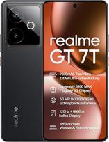 "realme GT 7T 256GB 12GB" - pavyzdinis išmanusis telefonas su "Dimensity 8400-MAX", 7000 mAh titano baterija, 120 W "Ultra Charge", 6000 nitų ekranu ir "Next AI