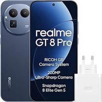 "realme GT 8 Pro" išmanusis telefonas 12GB+256GB, 200MP teleobjektyvas, fotoaparatas su RICOH GR technologija, "Snapdragon 8 Elite Gen 5", 7000mAh titano baterija, 120W greitasis įkrovimas + 50W belaidis įkrovimas, mėlynas