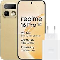 "realme" išmanusis telefonas 16 Pro 5G 256GB 8GB Master Gold INT+NFC RMX5120 EU