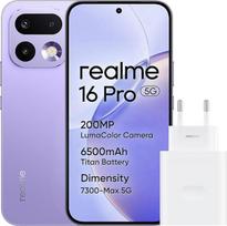 "realme" išmanusis telefonas 16 Pro 5G 256GB 8GB Orchid Purple INT+NFC RMX5120 EU AMZ