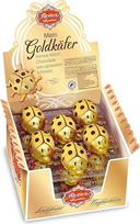 "Reber My Gold Beetle" - šokoladinis laimės vabalas Pagamintas iš Alpių pieno šokolado. Geriausias švelnaus lydymosi pieno šokoladas. Puiki dovana Naujiesiems metams ir Kalėdoms 30 g