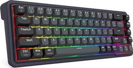 "Redragon K709" klaviatūra su magnetiniais jungikliais RGB laidiniai pasirinktiniai jungikliai pilkos ir juodos spalvų JAV išdėstymas