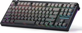 "Redragon K729 PRO 80% Wireless Gasket RGB Gaming Keyboard", 3 režimų TKL mechaninė klaviatūra su mygtukų valdymu, PBT klavišų dangteliai, "Hot Swap" lizdas, 5 sluoksnių slopintuvas, tylus jungiklis, JAV išdėstymas
