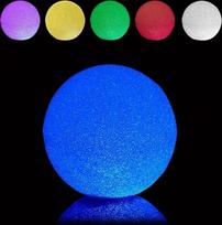"Relaxdays" LED šviesos kamuolys Spalvotas baltas šviesos kamuolys | Skersmuo: 25 cm, Keičianti spalvą, Veikiamas baterijomis, Be laido, Viduje, Dekoratyvinis
