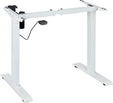 "Relaxdays" reguliuojamo aukščio elektrinis ištraukiamas stalo rėmas 71-121 cm plieninis baltas