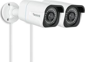 "Reolink" RLC-810A 4K išmanioji PoE IP lauko kamera su asmens ir automobilio aptikimo funkcija, 8 MP lauko stebėjimo kamera su "MicroSD" kortelės lizdu, 30 m IR naktinio matymo, IP67, laiko fiksavimo funkcija, nuotolinė prieiga, 2 vnt.