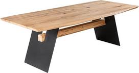 "Riess Ambiente Grand Oak Design" valgomojo stalas 200 cm natūralaus ąžuolo masyvo valgomojo stalas Virtuvės stalas Medinis stalas