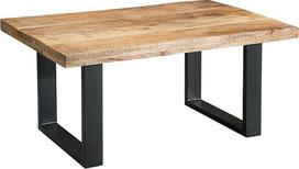 "Riess Ambiente Iron Craft" kavos staliukas 100 cm Mango mediena Geležis Pramoninio dizaino svetainės stalas