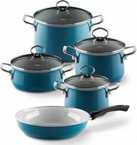 "Riess" 0558-010 "Nouvelle-Aquamarine Top 3000 Extra Strong" 5 dalių indų rinkinys "Cadet Blue