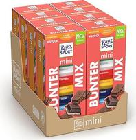 "Ritter Sport Mini Tower" spalvingas mišinys, įvairūs šokolado variantai, puikiai tinka užkandžiauti ir mėgautis, dovanų idėja, 8 dėžutės po 150 g