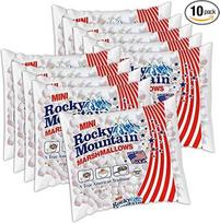 "Rocky Mountain Marshmallows Minis", 150 g, 10 vnt., tradiciniai amerikietiški saldumynai, skirti kepti prie laužo, ant grotelių ar keptuvėje (10 x 150 g) Be glitimo