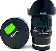 "Rokinon FE14M-E" 14 mm F2.8 itin platus objektyvas, skirtas "Sony E-mount" ir kitiems fotoaparatams