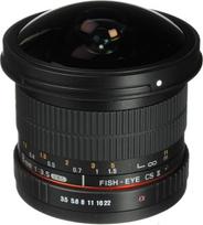 "Rokinon HD8M-NEX" 8 mm f/3,5 HD "Fisheye" objektyvas su nuimamu gaubtuvu, skirtas "Sony E-Mount" DSLR