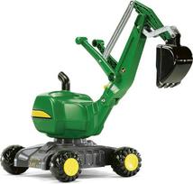 "Rolly Toys rollyDigger John Deere 421022 plastikinis ekskavatorius (3 - 5 metų vaikams, pasukamas 360° kampu, su automatiniu užraktu)