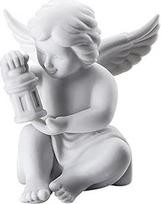 "Rosenthal" angelas su žibintu iš balto porceliano Kalėdų dekoracija Šventinė dekoracija Mažos angelo figūrėlės 6,2 x 6,2 cm Elegantiška šventinė dekoracija Angelo figūrėlė Kalėdinė kolekcinė