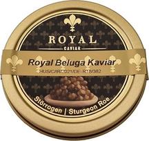 "Royal Premium Beluga" ikrai - "Huso Huso" - originalūs "Royal Caviar Berlin" ikrai - pristatomi švieži ir atšaldyti (50g)