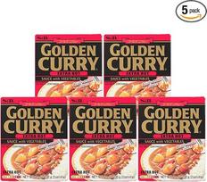 "S&B Golden Curry" itin aštrus padažas su daržovėmis (Papa Vo®), 5 vnt. (5 x 230 g)