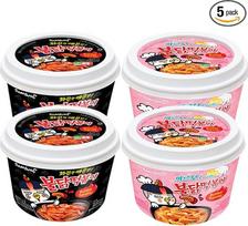 "Sam Spicy Yang Chicken Tteokbokki" ryžių pyragas "Carbonara" + originalus "Topokki", 4 vnt.