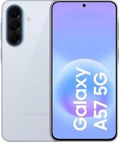 "Samsung Galaxy A57 5G", plonas išmanusis telefonas su dirbtiniu intelektu, nuostabus intelektas, 256GB saugykla, 50 MP plačiakampė kamera, iki 2 dienų veikianti baterija, IP68, nuostabiai ledinės mėlynos spalvos