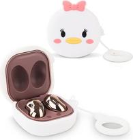 "Samsung Galaxy Buds2 Pro" (2022), "Galaxy Buds 2" (2021), "Galaxy Buds Pro" (2021), "Galaxy Buds Live" (2020), XMBYGY silikoninis dangtelis su raktų pakabuku, skirtas "Galaxy Buds" ausinėms (Daisy)