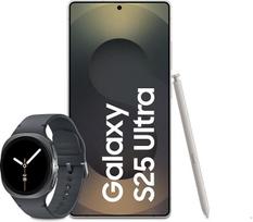 "Samsung Galaxy S25 Ultra AI" išmanusis telefonas su "Galaxy AI", 12GB RAM, 1 TB atminties, titano juodos spalvos, 3 metų gamintojo garantija + "Galaxy Watch8" išmanusis laikrodis