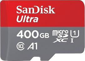 "SanDisk Ultra microSDHC" atminties kortelė + SD adapteris su A1 programėlių našumu iki 120MB/s, 10 klasė, U1