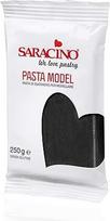 "Saracino" juodos spalvos modelinas modeliavimui 250 g Be glitimo Pagaminta Italijoje