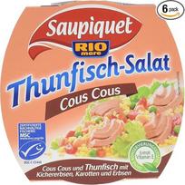 "Saupiquet" tuno salotos "Cous Cous", 6 vnt. (6 x 160 g)