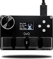 "SayoDevice" O3C++ OSU klaviatūra Greitasis Hall jungiklis Magnetiniai linijiniai jungikliai Mygtukas ir ekranas Kopijuoti Įklijuoti Įklijuoti Makro Hotswap Mini Juoda