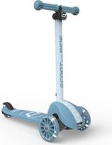 "Scoot & Ride Highwaykick 3S" vaikiškas paspirtukas nuo 3 metų Reguliuojamo aukščio 2 krypčių vairo LED ratai Sulankstomas paspirtukas vaikams 96-130 cm