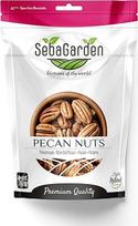 "Seba Garden" pekano riešutai, pekano branduoliai, 1 kg, nesūdyti, natūraliai be glitimo, be konservantų, be GMO, keto, paleo, veganiški