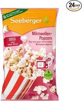 "Seeberger" mikrobangų krosnelės kukurūzai saldūs su saulėgrąžų aliejumi (24 x 90g)