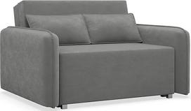 "Selsey" sofa lova su lovos dėže 110 x 200 cm Kompaktiška sofa su miego funkcija ir bangų plunksnomis Tamsiai pilkas virvės užvalkalas Minimalistinis dizainas mažiems gyvenamiesiems kambariams ar studijoms Pagaminta Lenkijoje