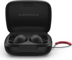 "Sennheiser Momentum Sport" sportinės ausinės su sportinio garso derinimu ir adaptyviuoju ANC, saugiai prigludusios, 24 valandų baterijos veikimo laikas, kūno darbingumo duomenų stebėjimo prietaisas, juodos spalvos