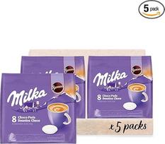 "Senseo Milka" kakavos padėkliukai, 40 su "Senseo" suderinamų padėkliukų, 5 pakuotės, 5 x 8 gėrimai, 560 g