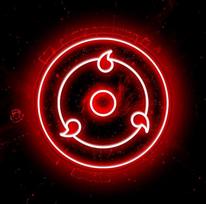 "Sharingan Party Decoration" raudonas LED neoninis ženklas, tinkamas įvairioms progoms Valdoma jungiklio šviesos atminties funkcija Išleistuvių diena ir šventinė dovana Dovana draugams, šeimai (raudona)