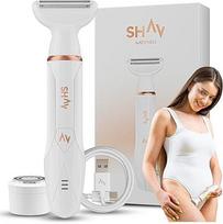 "Shav" moterų skustuvas, moterų skustuvas, intymus skustuvas moterims, elektrinis intymus skustuvas ir intymus trimeris moterims, elektrinis moterų skustuvas kojoms, rankoms, pažastims ir bikinio zonai