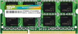 "Silicon Power" 8GB DDR3 1600MHz (PC3 12800) 240 kontaktų CL11 1,35 V SODIMM atminties modulis nešiojamiesiems kompiuteriams - žemos įtampos ir taupantis energiją