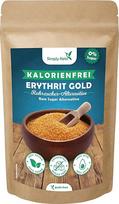"Simply Keto Erythritol Gold" 400 g - nekaloringas rudojo cukraus pakaitalas su karamelės natomis - veganiška žaliavinio cukraus alternatyva iš eritritolio - 70 % cukraus saldumo - mažiau angliavandenių* ir Keto