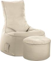 "Sitting Point" "Scuba Swing Bean Bag Set + Stoole Beige