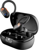 "Skullcandy Push ANC Active In-Ear Wireless Earbuds" ausinės, 58 val. baterija, IP67 atsparios vandeniui, belaidis įkrovimas, mikrofonas, veikia su "iPhone", "Android" ir "Bluetooth" įrenginiais - tikra juoda/apelsinų spalva