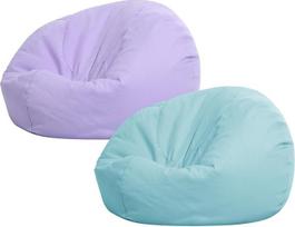 "Sliner" 2 pakuotės "Bean Bag" dangtelis vaikams ir suaugusiesiems (be užpildo) su užtrauktuku, skirtas pliušiniams žaislams arba atminties putų organizacijai (žalias ir violetinis)
