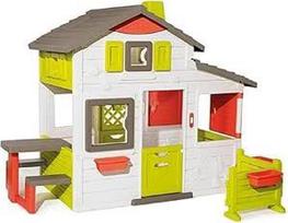 "Smoby" - "Neo Friends House" - žaidimų namelis vaikams, skirtas naudoti viduje ir lauke, išplečiamas su priedais, sodo namelis berniukams ir mergaitėms nuo 3 metų