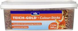 "Söll 83189 Pond Gold Colour Sticks", 3 l, baltymai, vitaminai ir mikroelementai gyvybingoms ir sveikoms žuvims, skirti sodo tvenkinio pašarams