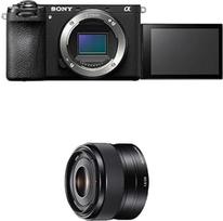 "Sony Alpha 6700" beveidrodis APS-C skaitmeninis fotoaparatas (AI pagrįstas automatinis fokusavimas, 5 ašių vaizdo stabilizavimas, 4K 120p vaizdo įrašai, jutiklinis ekranas, skirtas vaizdo įrašams ir asmenukėms) + 35F18