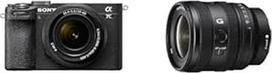 "Sony Alpha 7C II" beveidrodis viso kadro fotoaparatas su SEL2860 ir SEL1625G (33 MP, realaus laiko automatinis fokusavimas, 10 BPS, 4K vaizdo įrašas, pasukamas LCD jutiklinis ekranas) Juodas