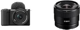 "Sony Alpha ZV-E10 II" beveidrodis APS-C vaizdo fotoaparatas su 16-50 mm f/3.5-5.6 (4K60p vaizdo įrašai, 4:2:2 10Bit įrašymas, 26 MP, skaitmeninis stabilizavimas, realaus laiko automatinis akių fokusavimas) + 11F18