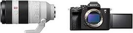 "Sony FE 100-400 mm f/4.5-5.6 GM OSS" | Viso formato ir "Alpha 7 IV" | Beveidrodis viso kadro fotoaparatas ekspertams Juoda